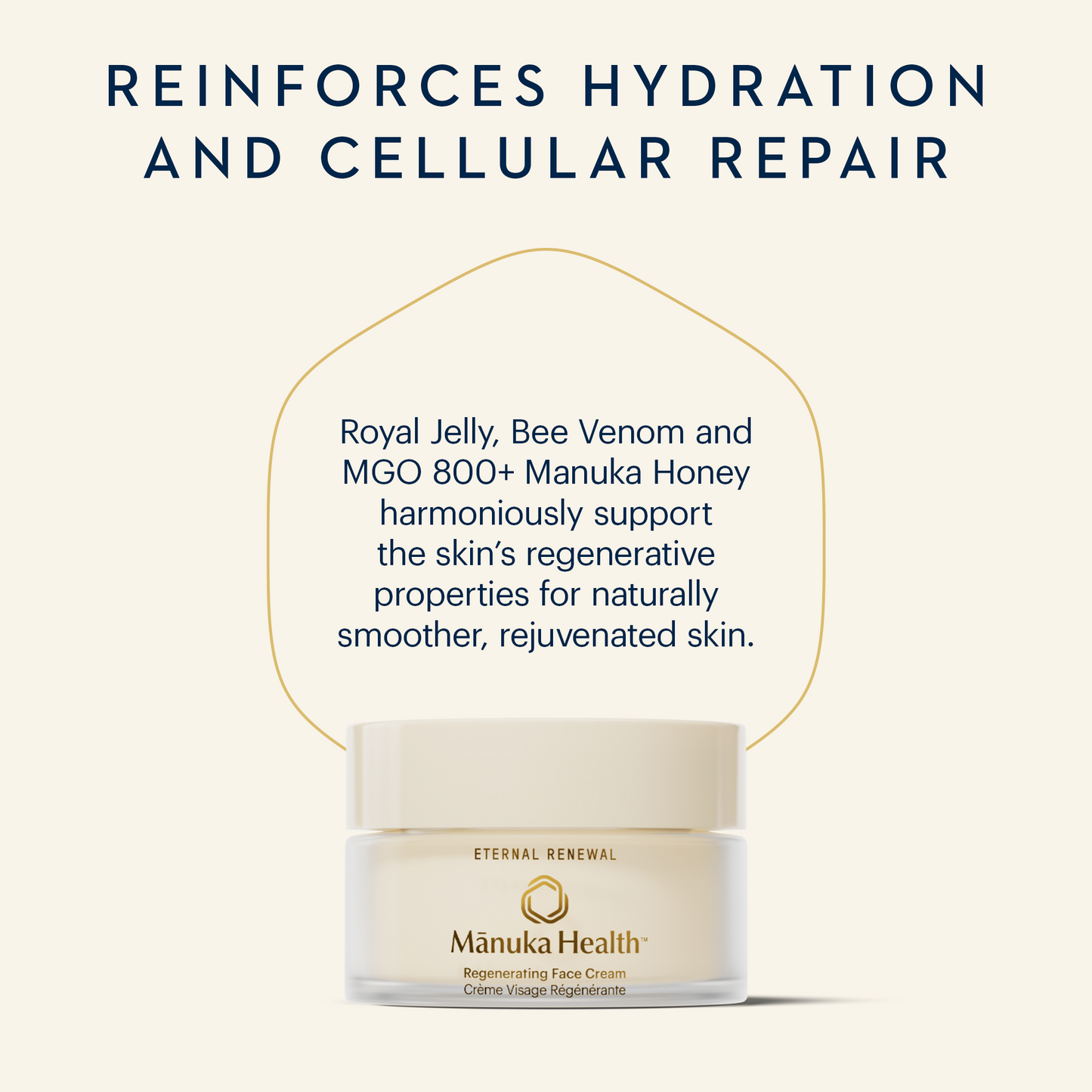 Eternal Renewal Face Cream – Royal Jelly, Bee Venom & Mānuka Honey | NZ