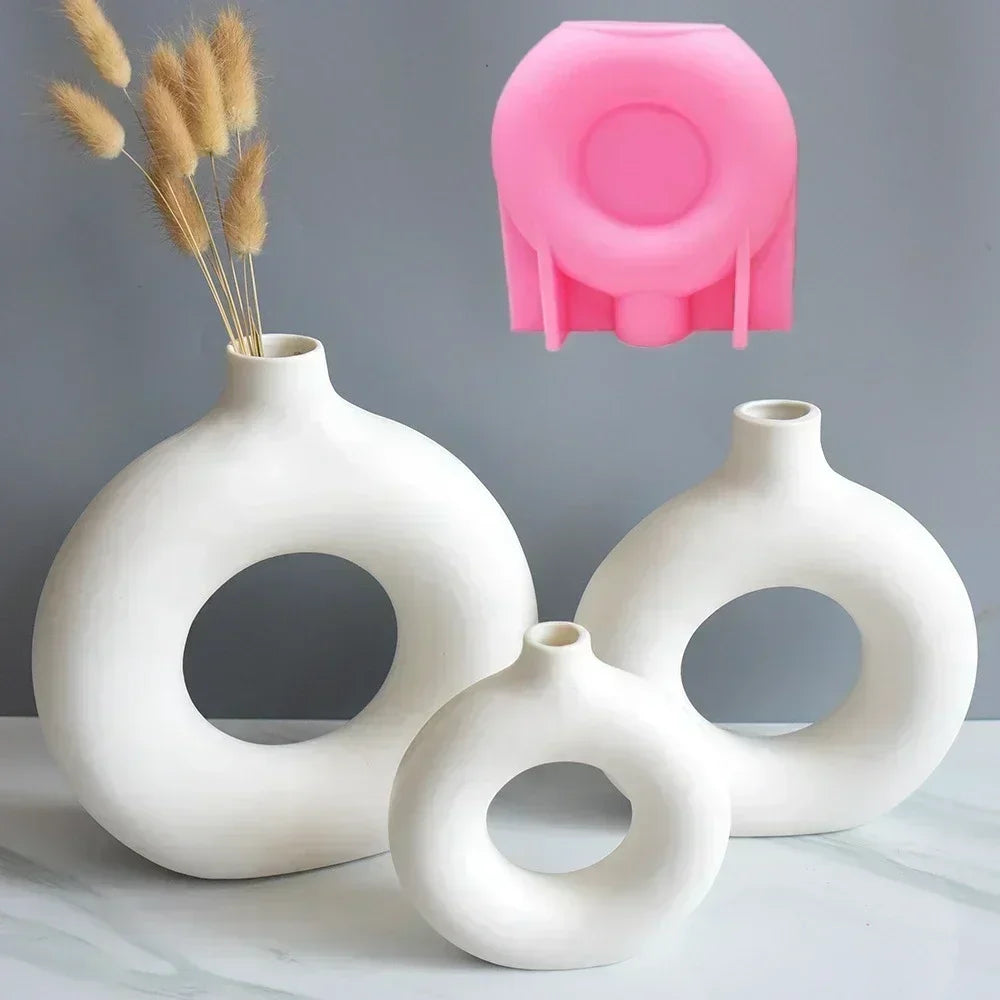 Food Grade Silicone Heart Vase Mold | Resin Concrete Candle Casting | Multiple Sizes NZ
