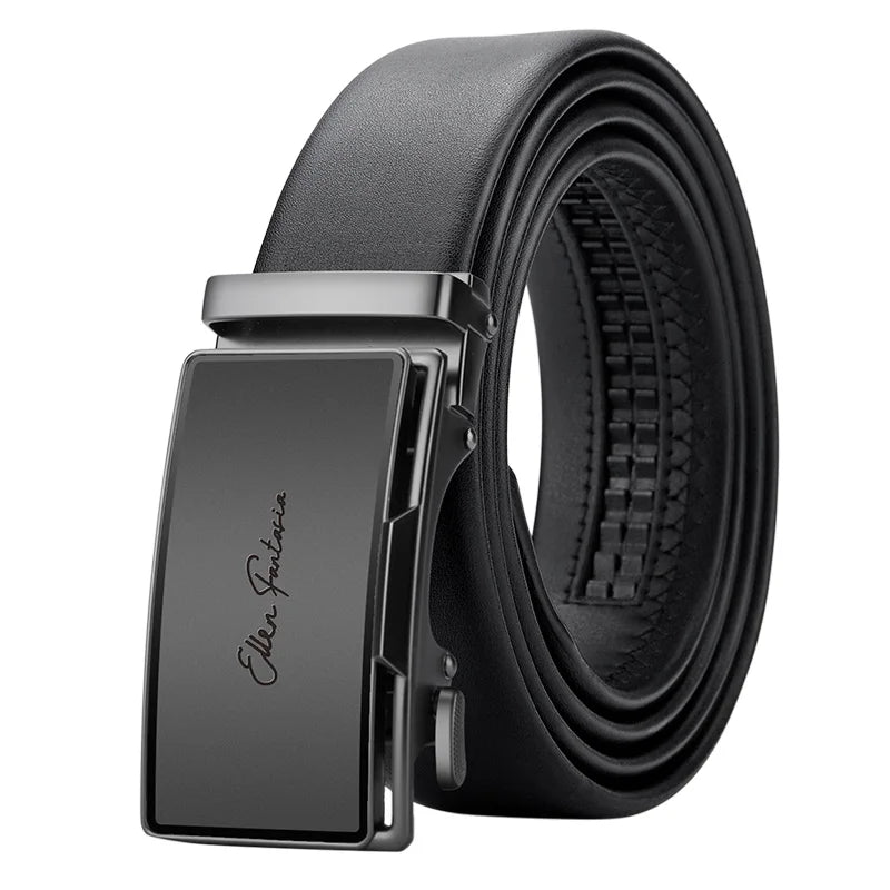 Men's Genuine Leather Belt | Metal Buckle | Adjustable 110–130cm | Multiple Colours NZ