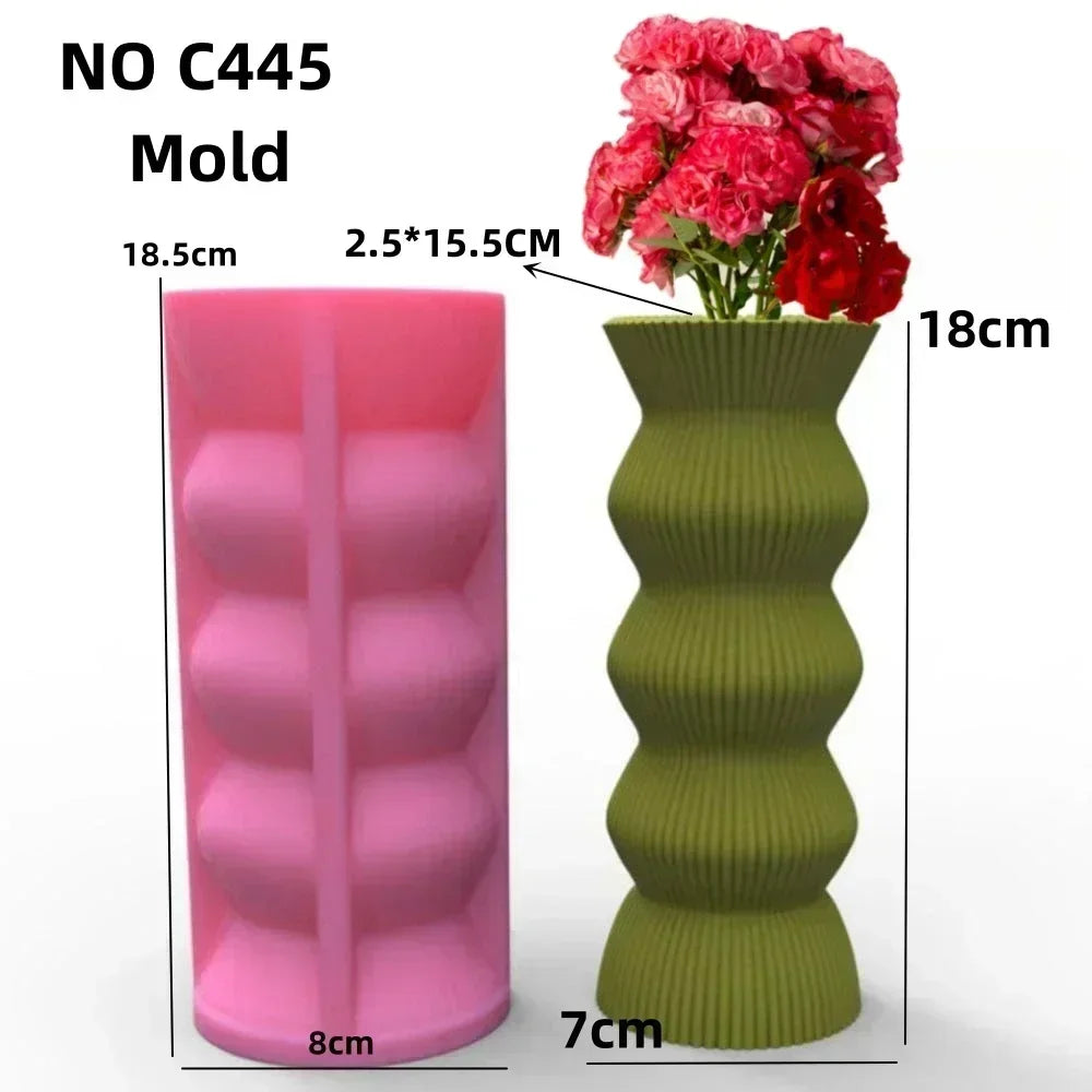 Food Grade Silicone Heart Vase Mold | Resin Concrete Candle Casting | Multiple Sizes NZ
