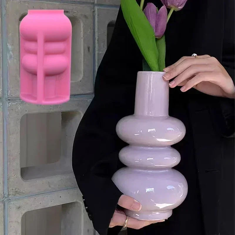 Food Grade Silicone Heart Vase Mold | Resin Concrete Candle Casting | Multiple Sizes NZ
