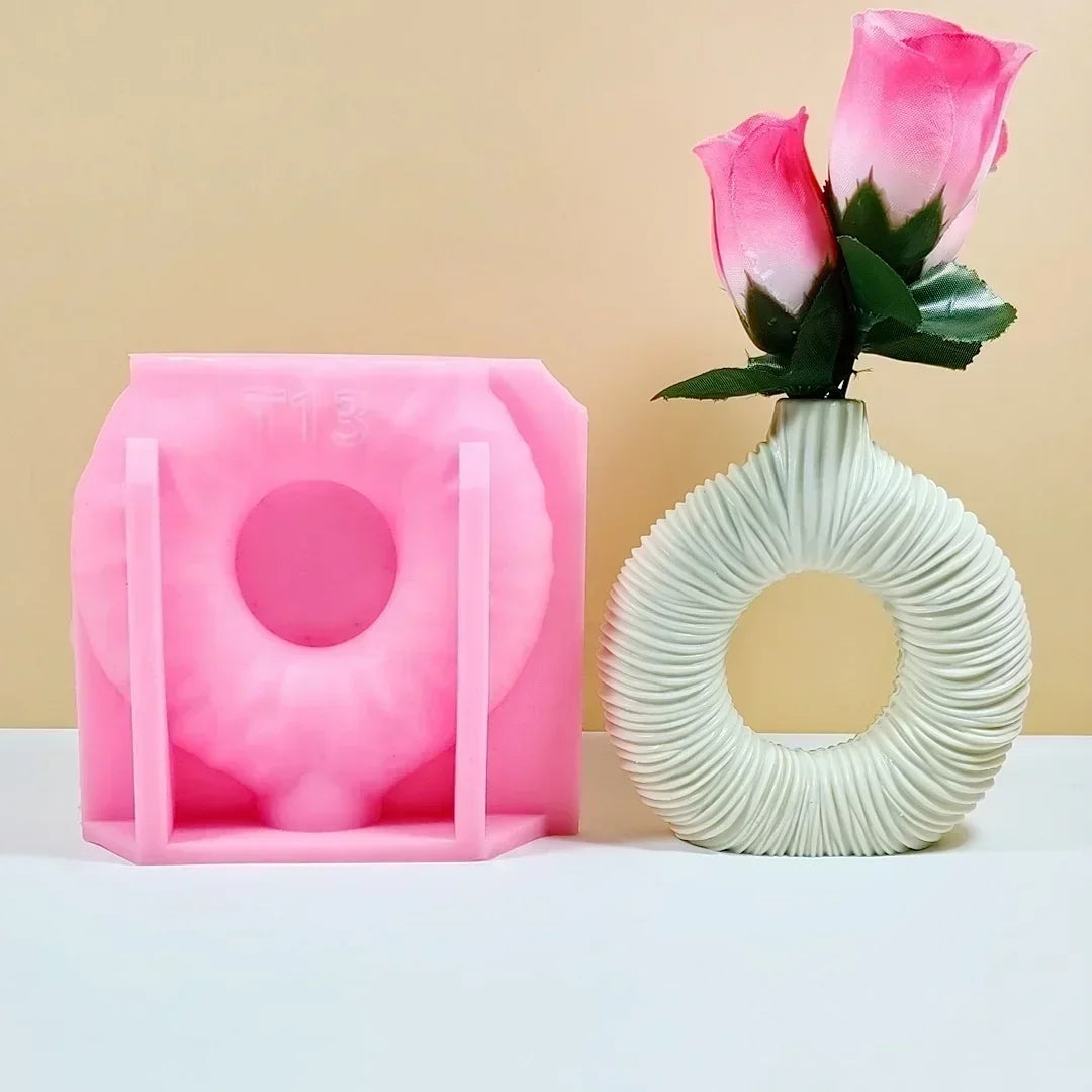Food Grade Silicone Heart Vase Mold | Resin Concrete Candle Casting | Multiple Sizes NZ