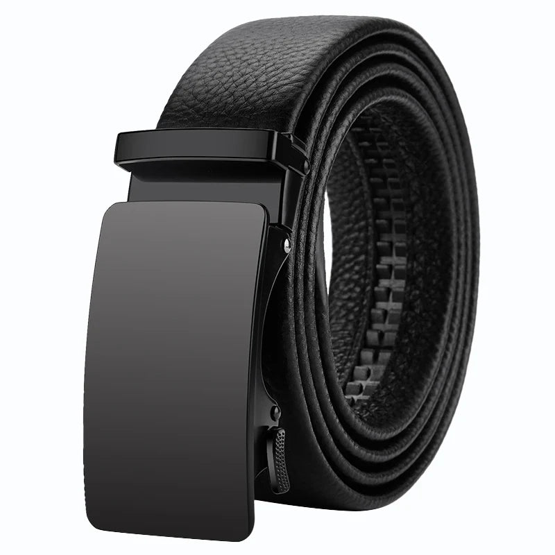 Men's Genuine Leather Belt | Metal Buckle | Adjustable 110–130cm | Multiple Colours NZ
