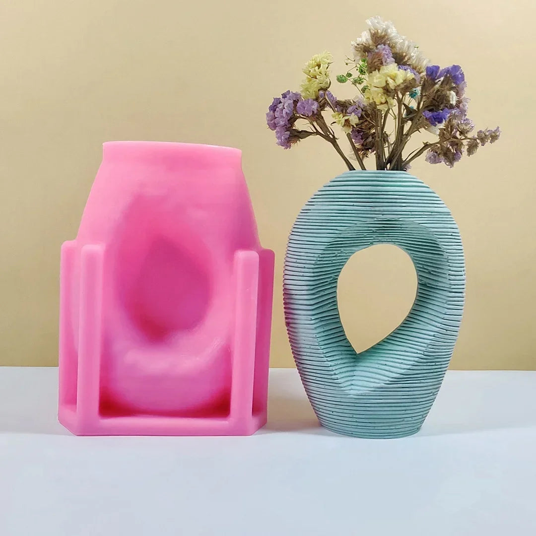 Food Grade Silicone Heart Vase Mold | Resin Concrete Candle Casting | Multiple Sizes NZ