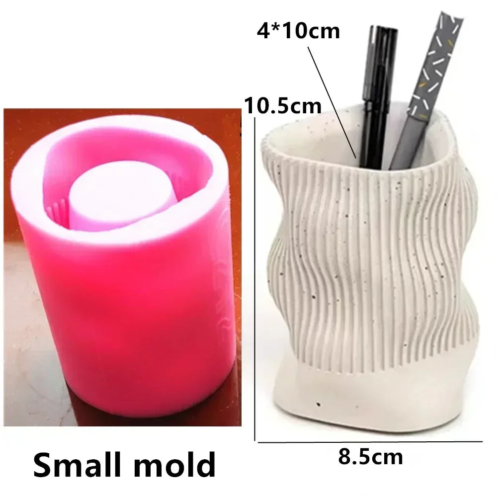 Food Grade Silicone Heart Vase Mold | Resin Concrete Candle Casting | Multiple Sizes NZ
