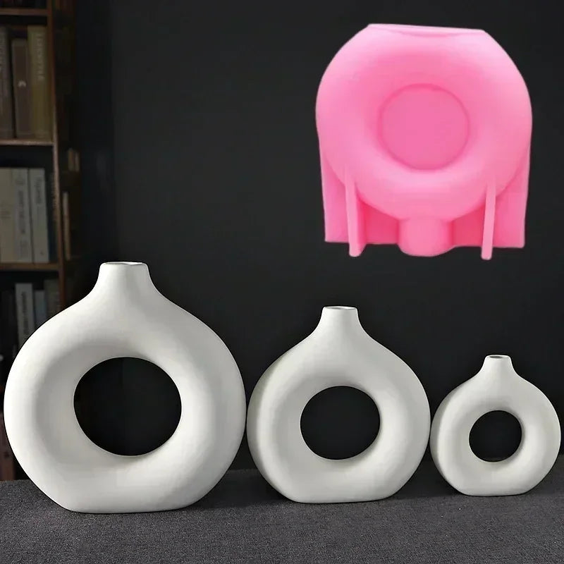 Food Grade Silicone Heart Vase Mold | Resin Concrete Candle Casting | Multiple Sizes NZ