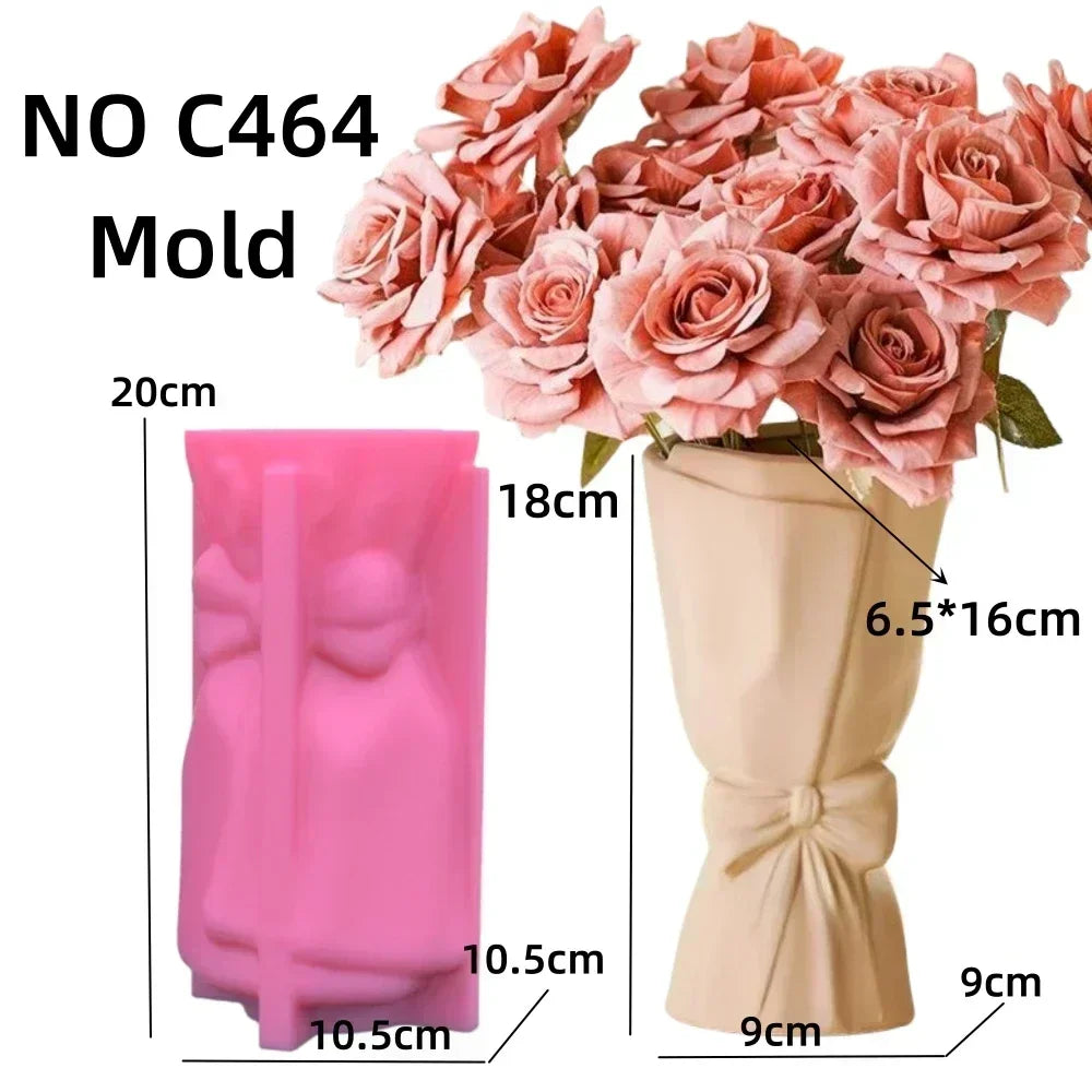 Food Grade Silicone Heart Vase Mold | Resin Concrete Candle Casting | Multiple Sizes NZ