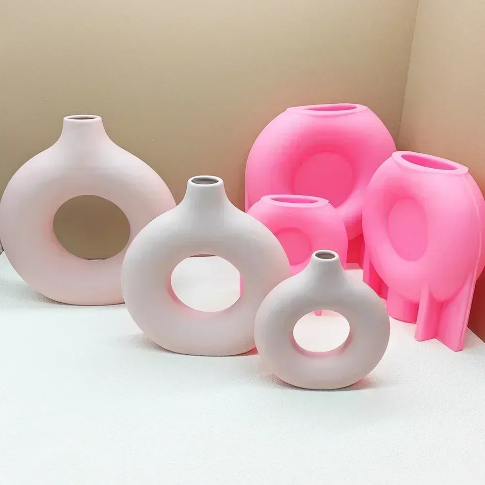 Food Grade Silicone Heart Vase Mold | Resin Concrete Candle Casting | Multiple Sizes NZ