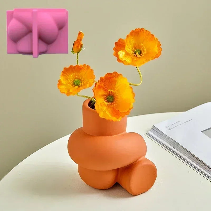 Food Grade Silicone Heart Vase Mold | Resin Concrete Candle Casting | Multiple Sizes NZ