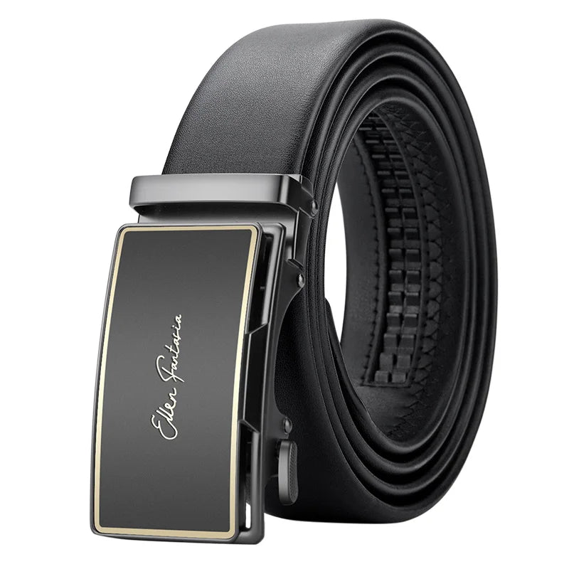 Men's Genuine Leather Belt | Metal Buckle | Adjustable 110–130cm | Multiple Colours NZ