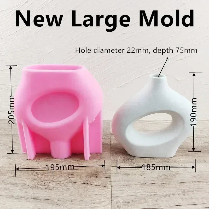 Food Grade Silicone Heart Vase Mold | Resin Concrete Candle Casting | Multiple Sizes NZ