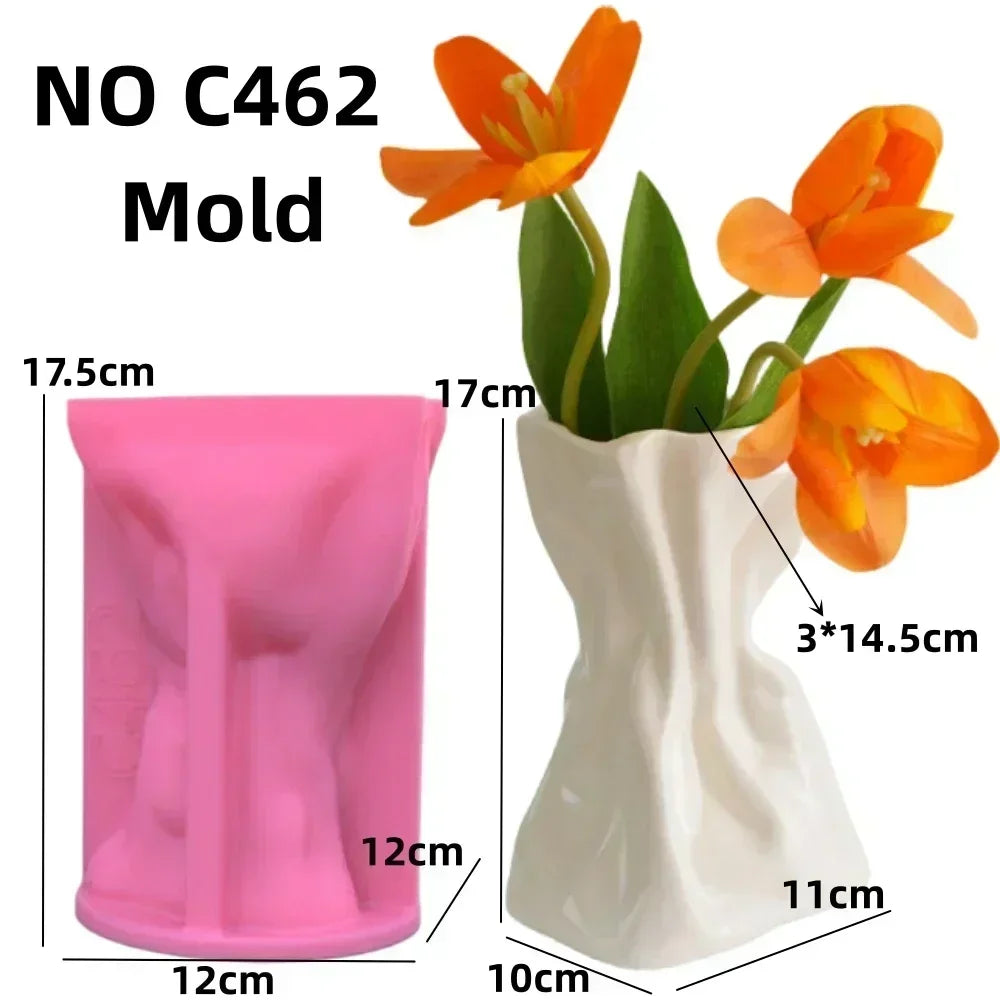 Food Grade Silicone Heart Vase Mold | Resin Concrete Candle Casting | Multiple Sizes NZ