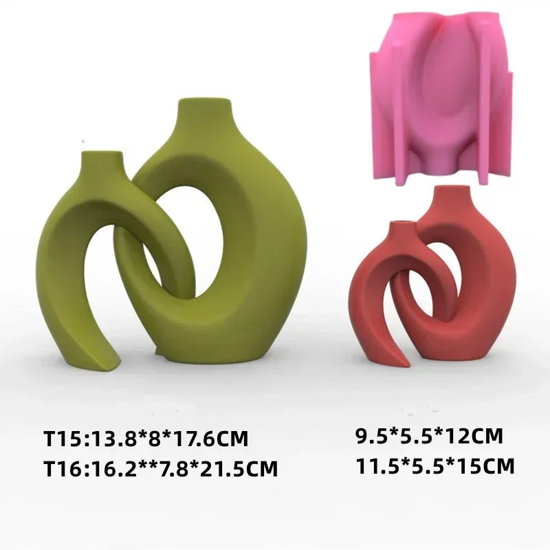 Food Grade Silicone Heart Vase Mold | Resin Concrete Candle Casting | Multiple Sizes NZ