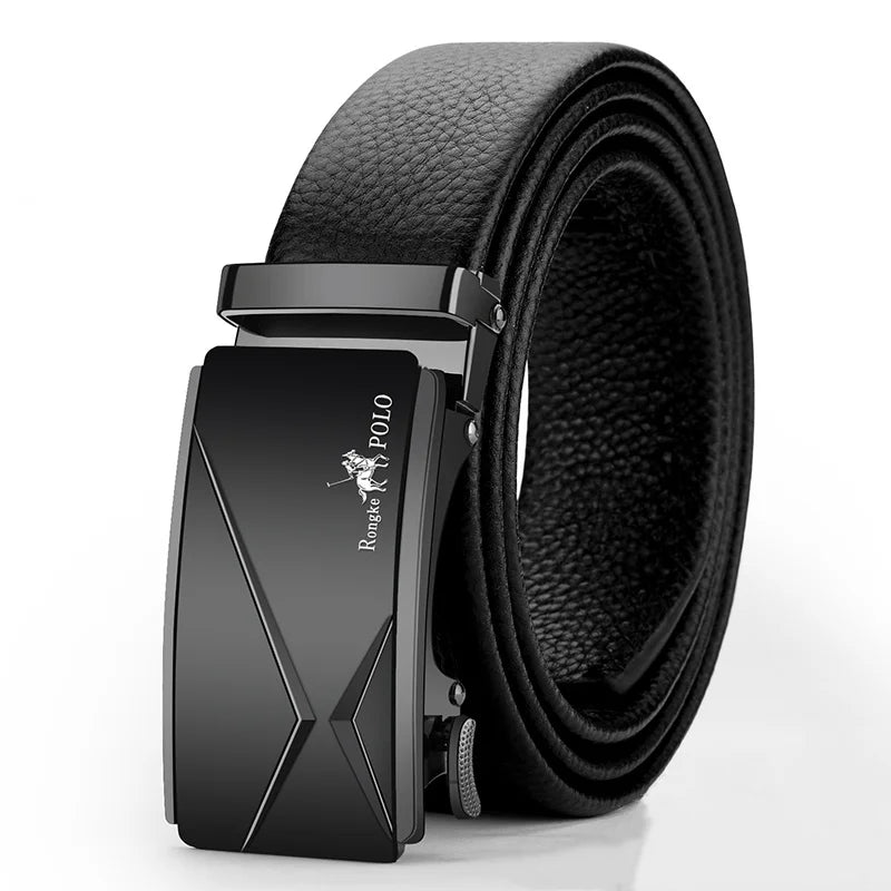 Men's Genuine Leather Belt | Metal Buckle | Adjustable 110–130cm | Multiple Colours NZ