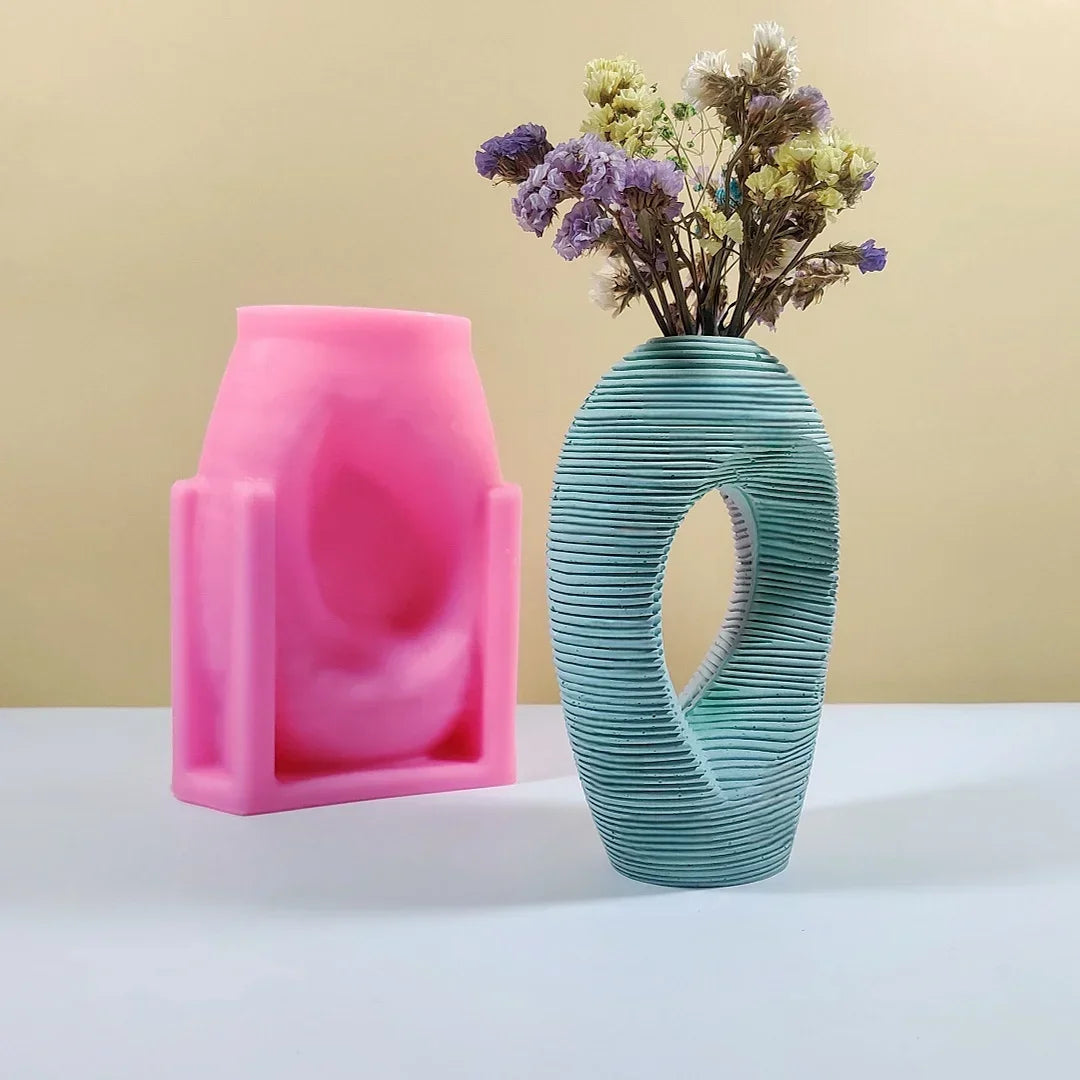Food Grade Silicone Heart Vase Mold | Resin Concrete Candle Casting | Multiple Sizes NZ