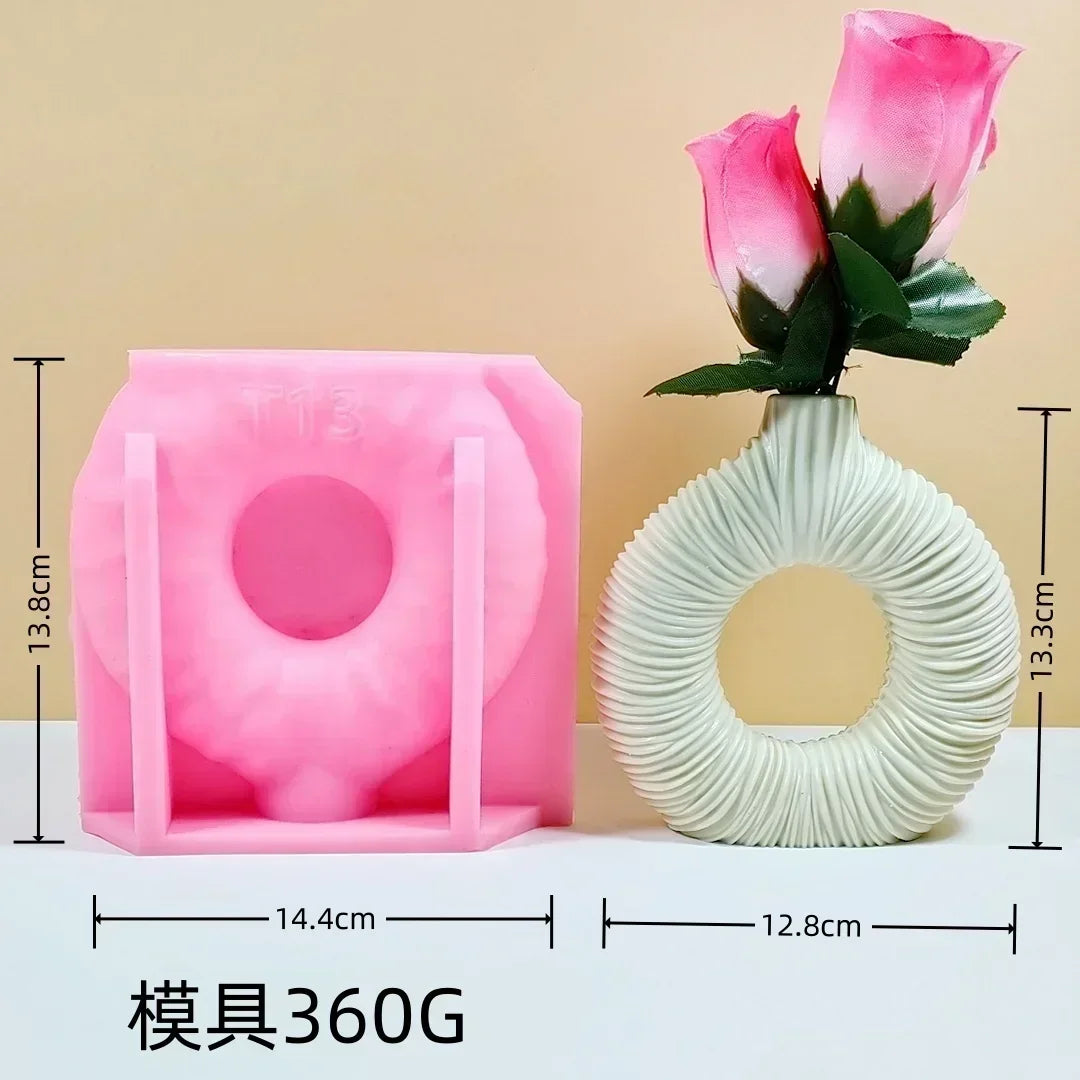 Food Grade Silicone Heart Vase Mold | Resin Concrete Candle Casting | Multiple Sizes NZ