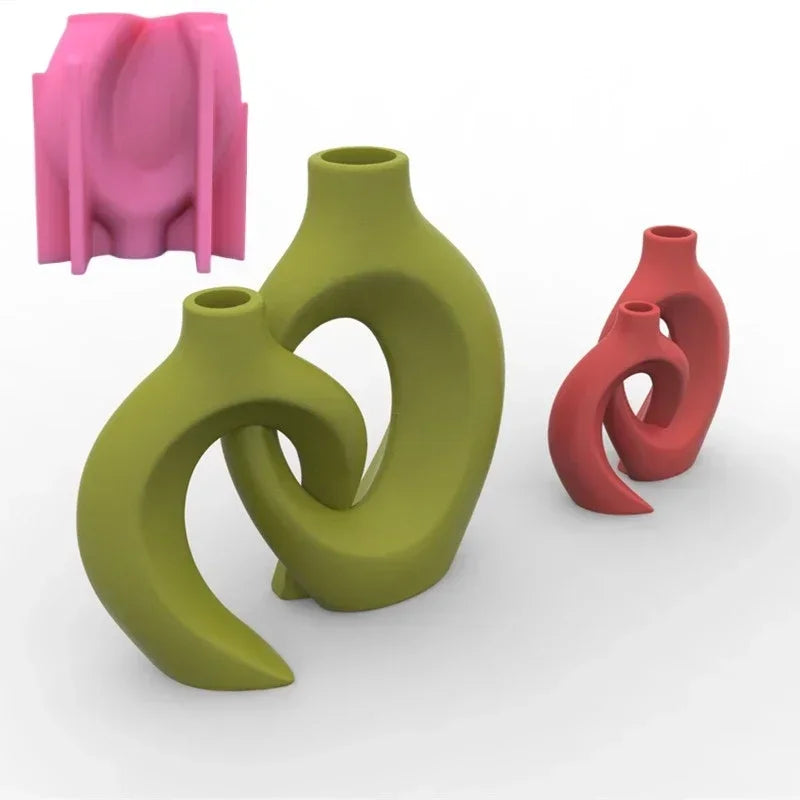 Food Grade Silicone Heart Vase Mold | Resin Concrete Candle Casting | Multiple Sizes NZ