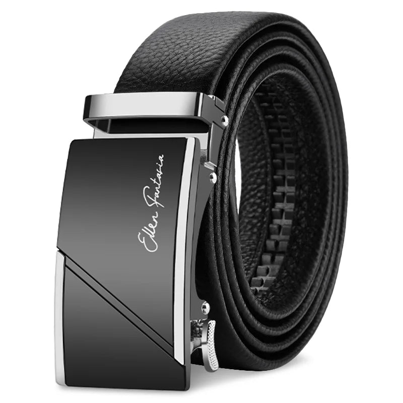 Men's Genuine Leather Belt | Metal Buckle | Adjustable 110–130cm | Multiple Colours NZ