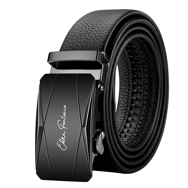 Men's Genuine Leather Belt | Metal Buckle | Adjustable 110–130cm | Multiple Colours NZ