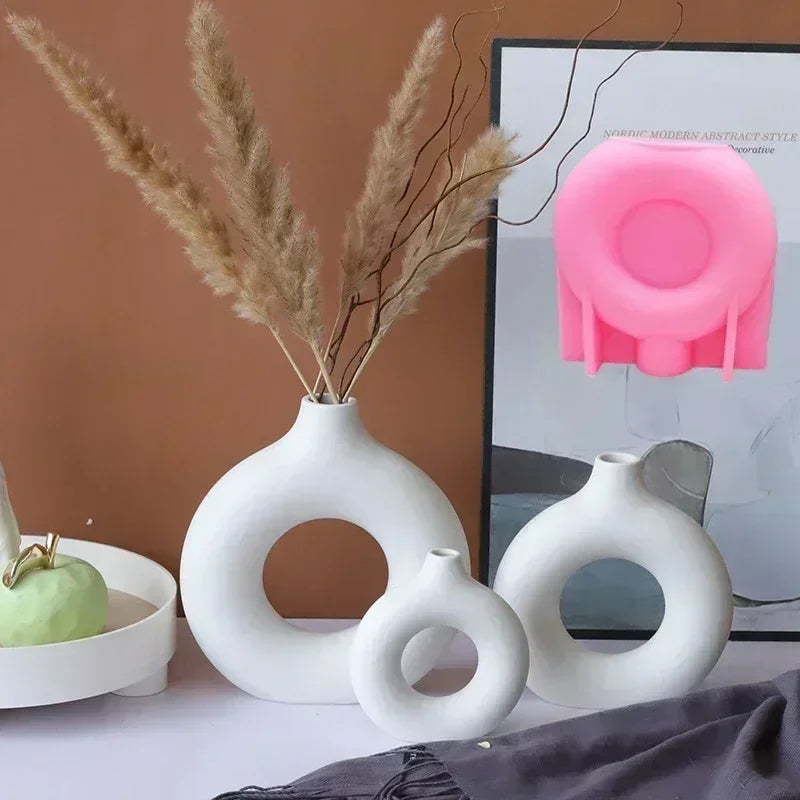 Food Grade Silicone Heart Vase Mold | Resin Concrete Candle Casting | Multiple Sizes NZ