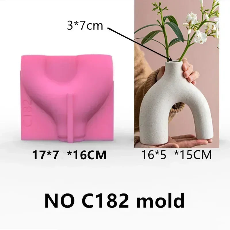Food Grade Silicone Heart Vase Mold | Resin Concrete Candle Casting | Multiple Sizes NZ