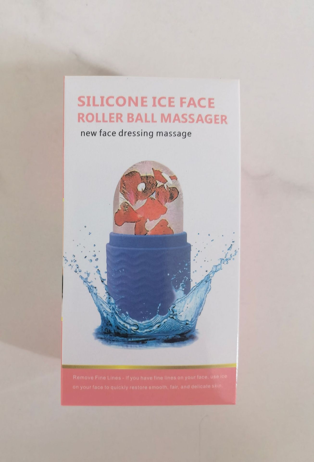 Facial Ice Roller Mold - Silicone Face Ice Tray for Skin Care & De-Puffing