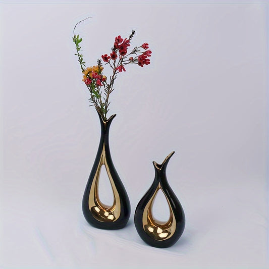 Ceramic Horn Vase Set | Contemporary Sculptural Flower Vases | Home Decor NZ