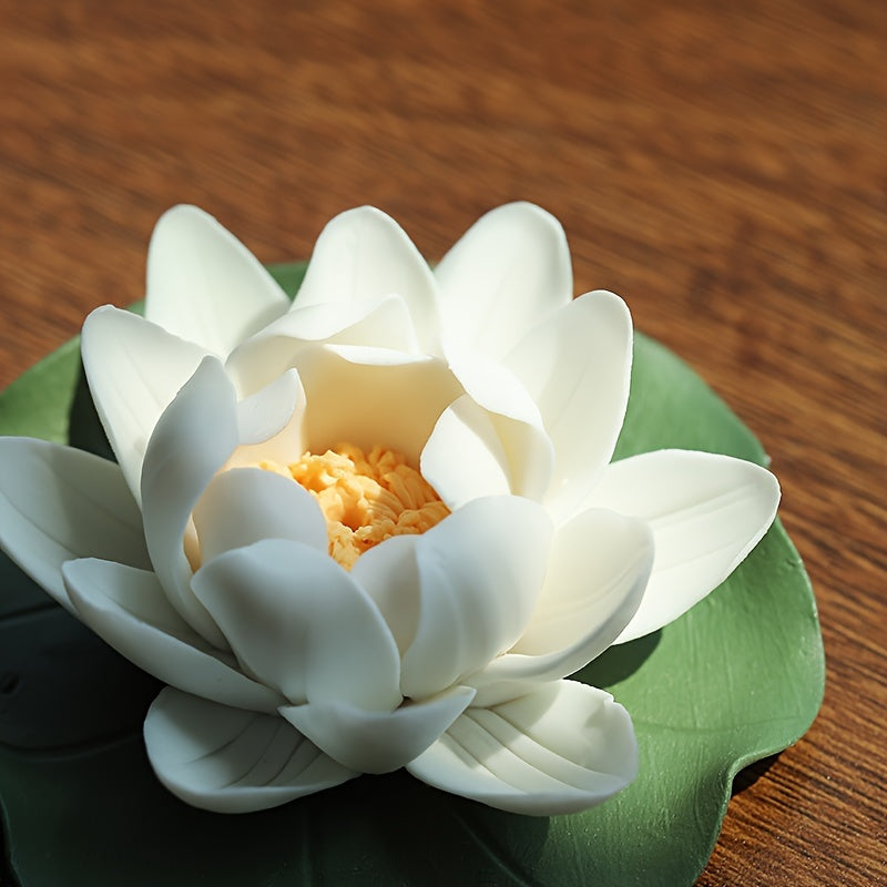 Ceramic Lotus Incense Burner | Zen Meditation & Mindfulness Home Decor NZ