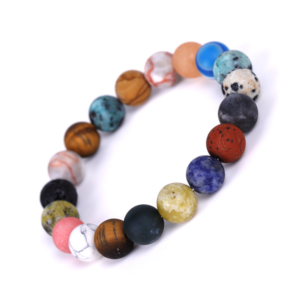 7 Chakra Lava Rock Bracelet – Natural Stone Mala Bead | Men & Women
