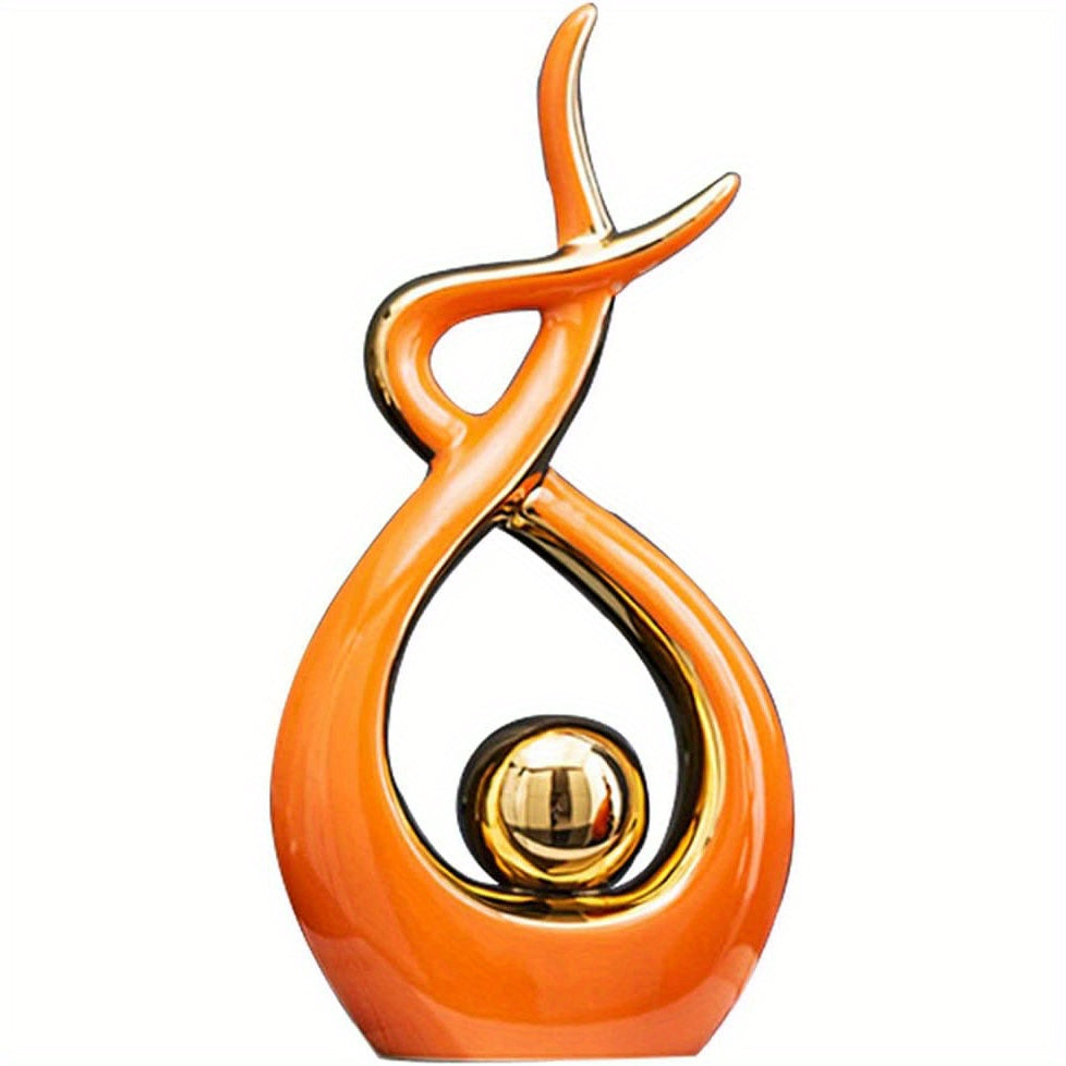 Abstract Geometric Ceramic Sculpture — Modern Art for Your Home