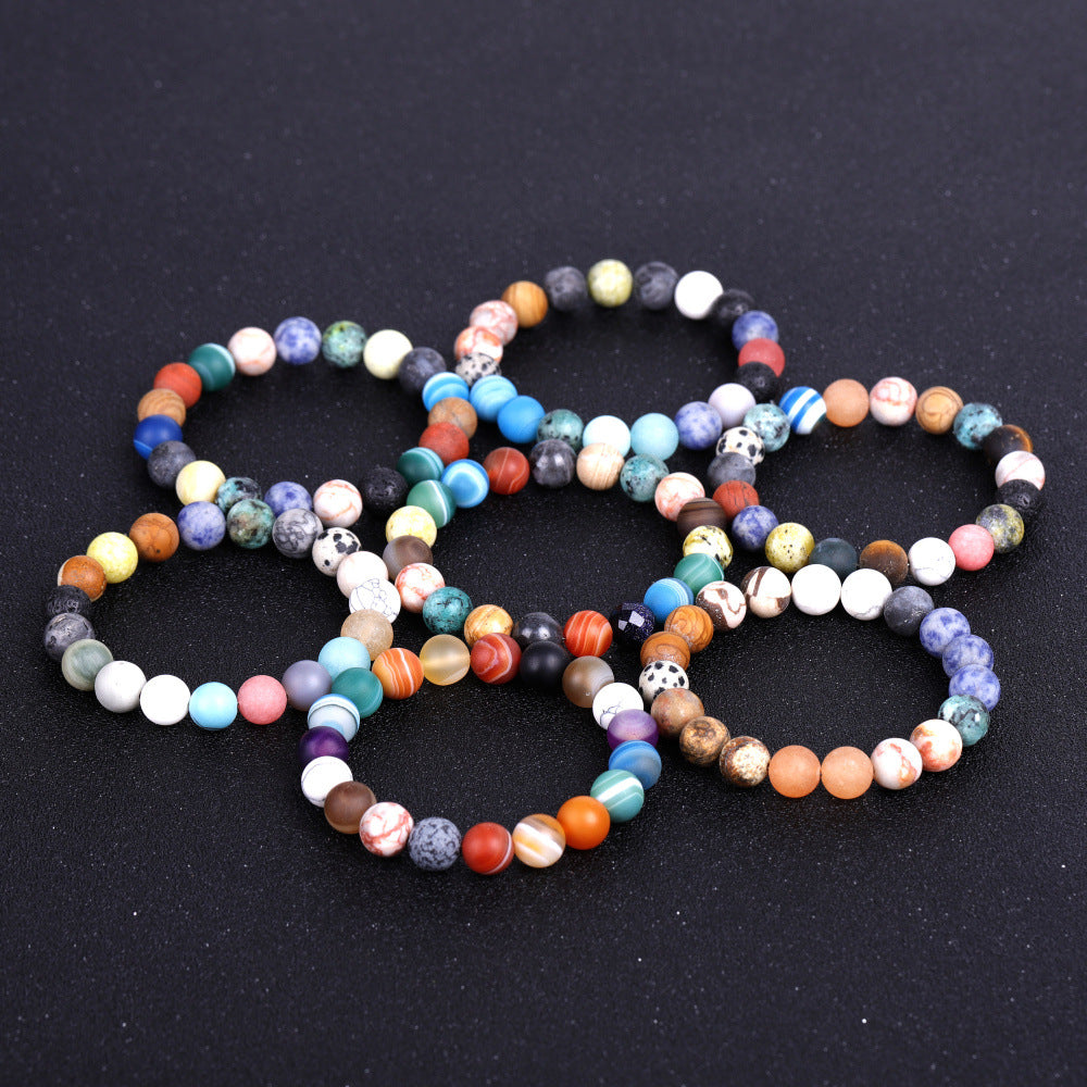 7 Chakra Lava Rock Bracelet – Natural Stone Mala Bead | Men & Women