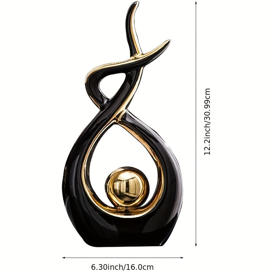 Abstract Geometric Ceramic Sculpture — Modern Art for Your Home