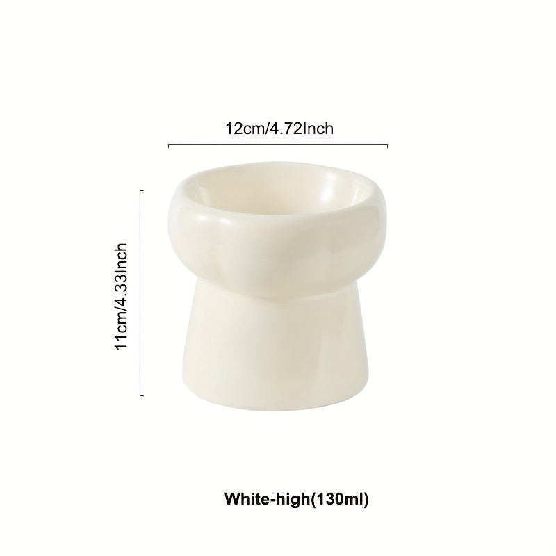 Elevated Ceramic Pet Bowls Set - Raised Dog & Cat Food & Water Bowls for Healthy Feeding