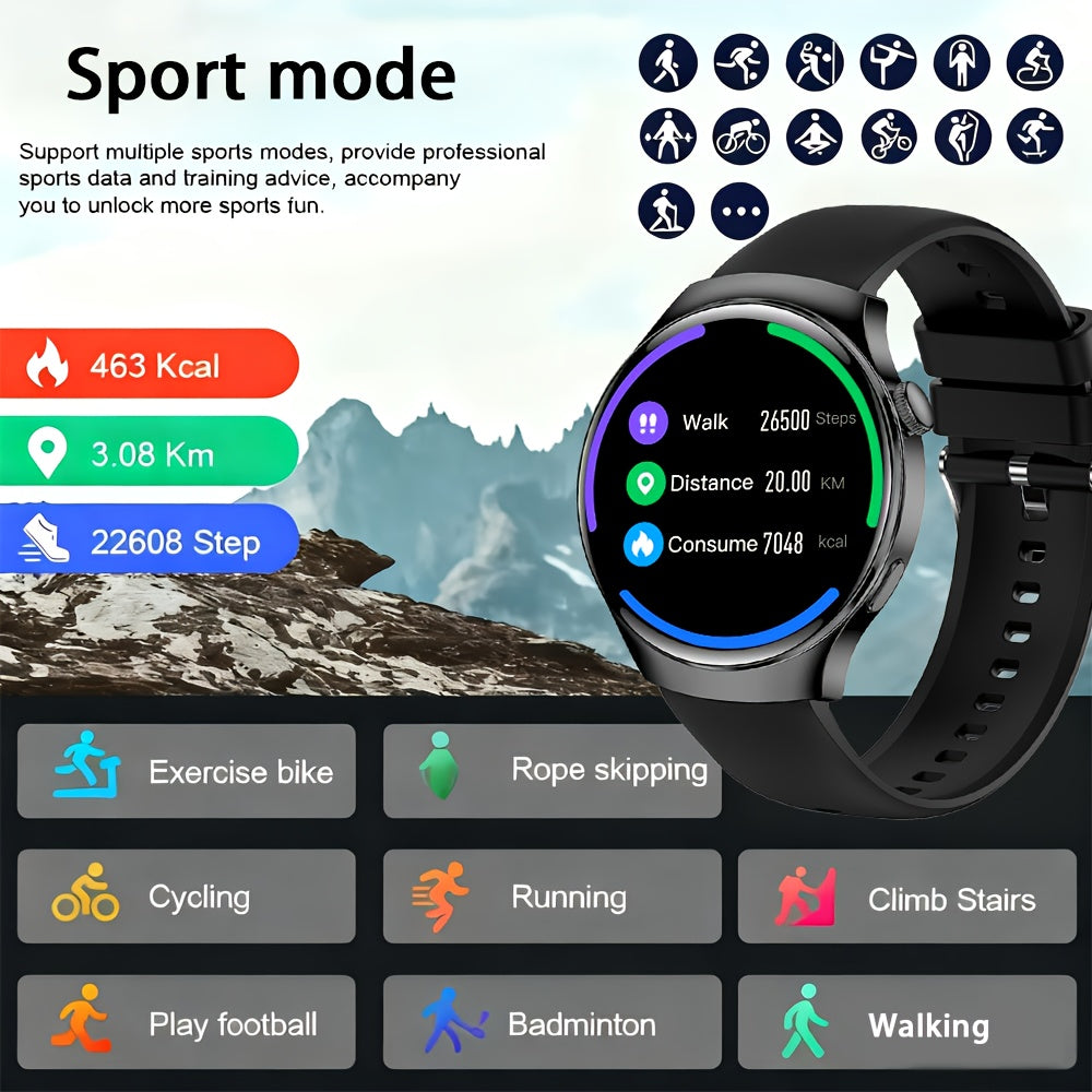 Smart Fitness Watch | Wireless Calling & Activity Tracking | Black & Gold NZ