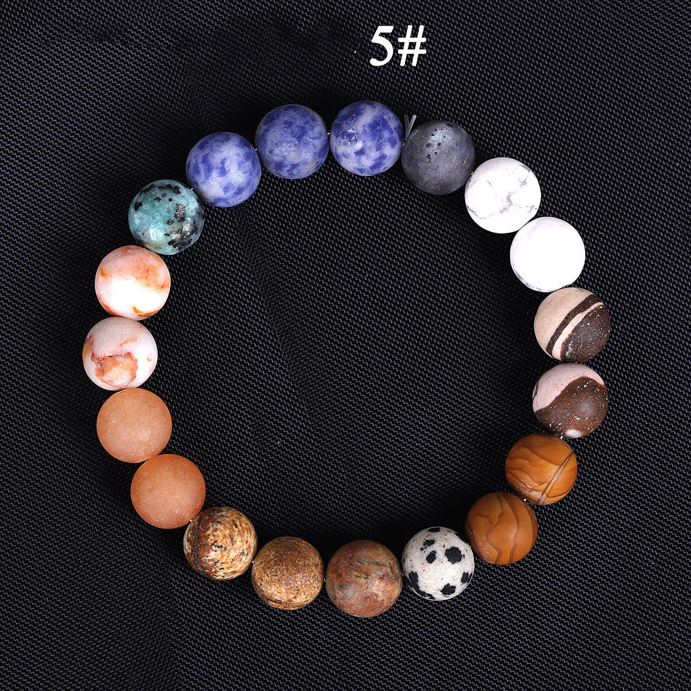 7 Chakra Lava Rock Bracelet – Natural Stone Mala Bead | Men & Women