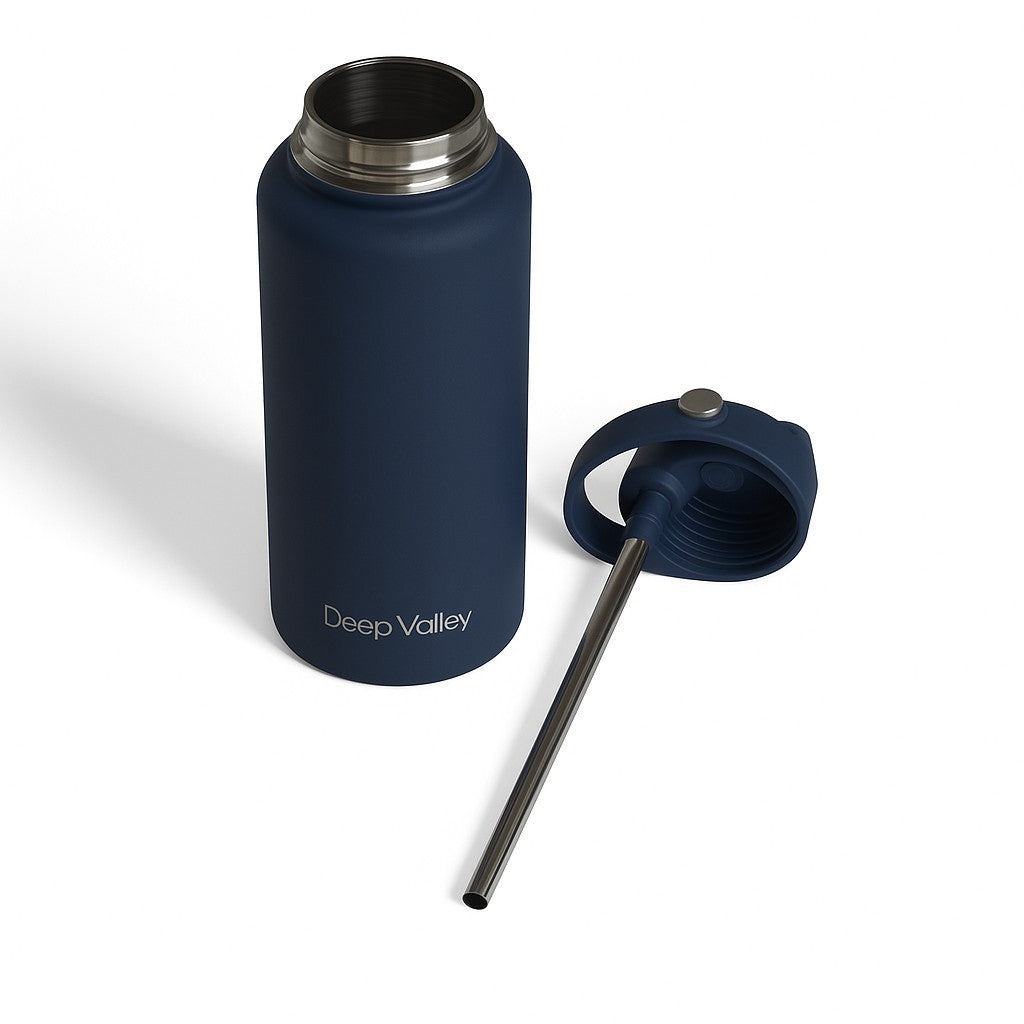 Bundle: Indigo Blue 1L Insulated Bottle + DayTrip Mini Bag