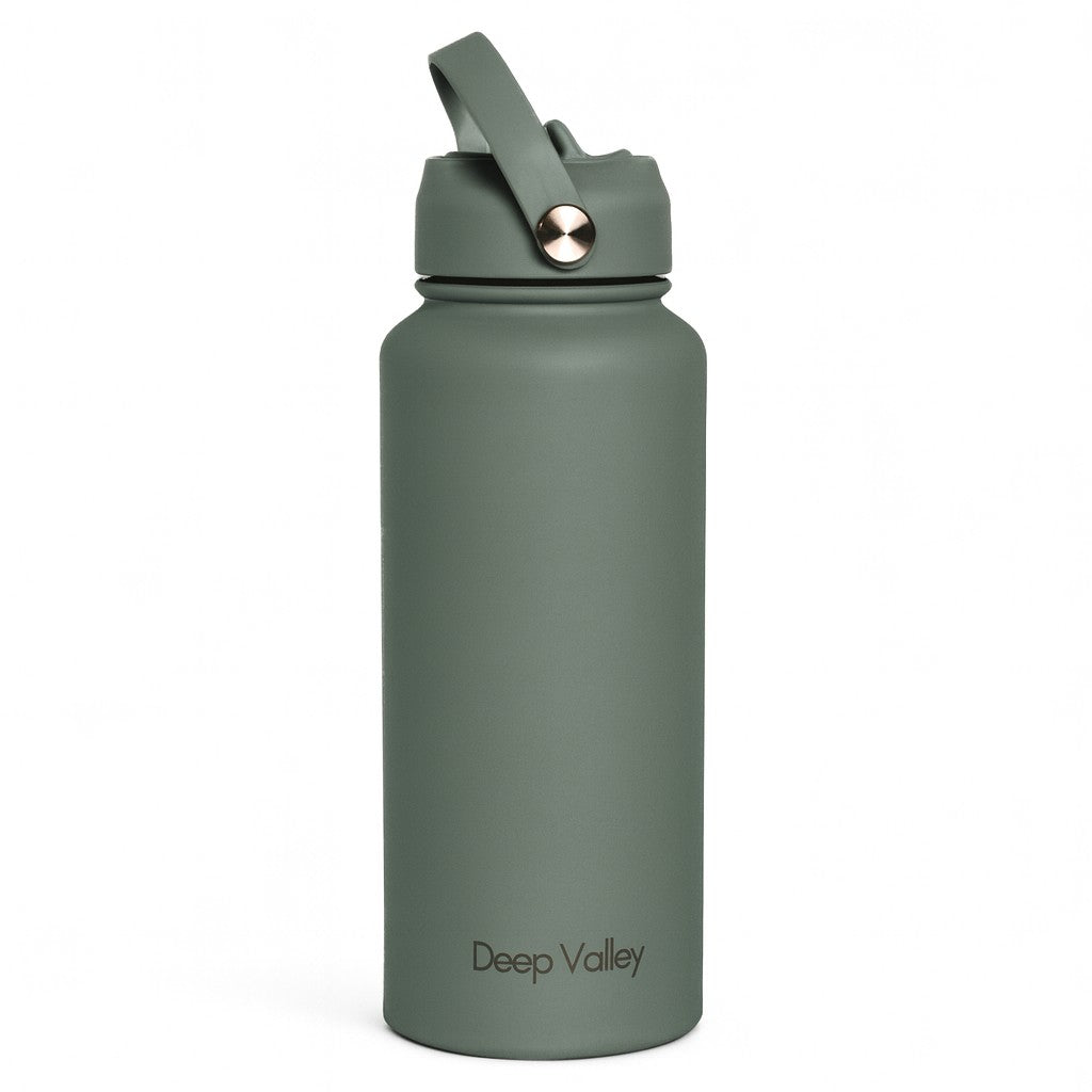 Bundle: Pea Green 1L Insulated Bottle + DayTrip Mini Bag