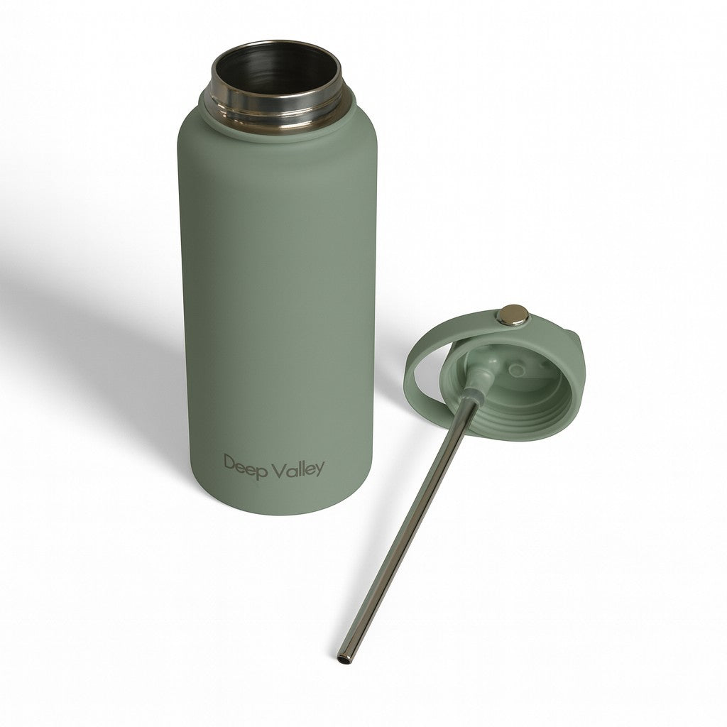 Bundle: Pea Green 1L Insulated Bottle + DayTrip Mini Bag