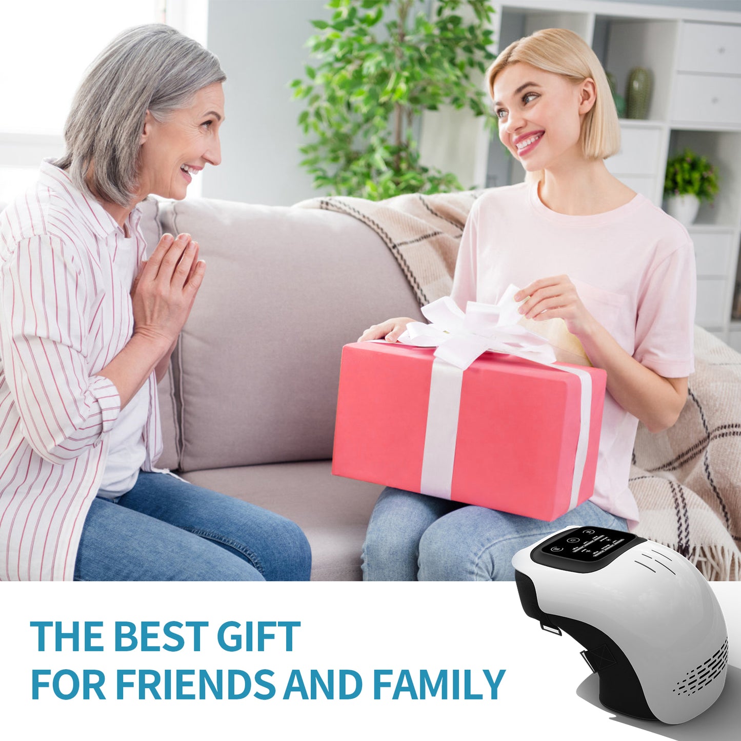 Electric Knee Massager with Heat & Infrared – Rechargeable Pain Relief Device