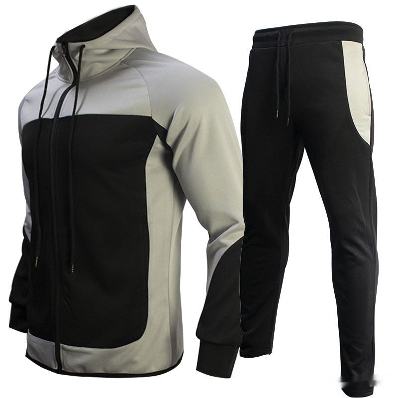 Contrast Sweatshirt Set for Men