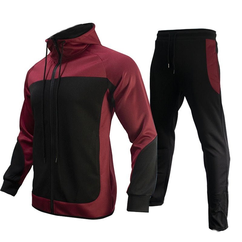 Contrast Sweatshirt Set for Men