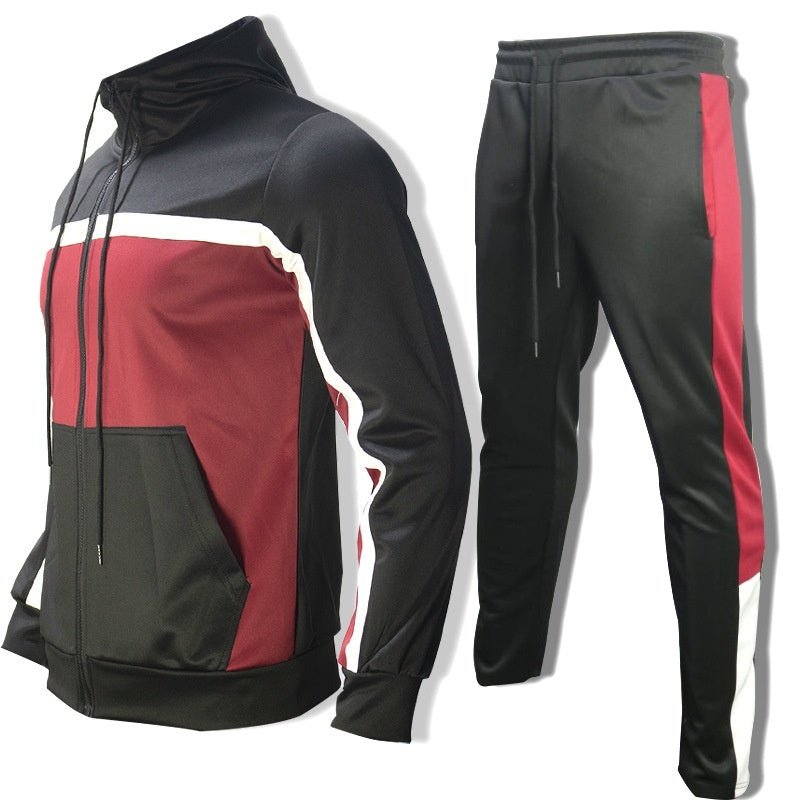 Contrast Sweatshirt Set for Men