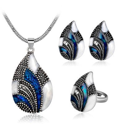Women's Ocean Mist Drop Jewelry Set