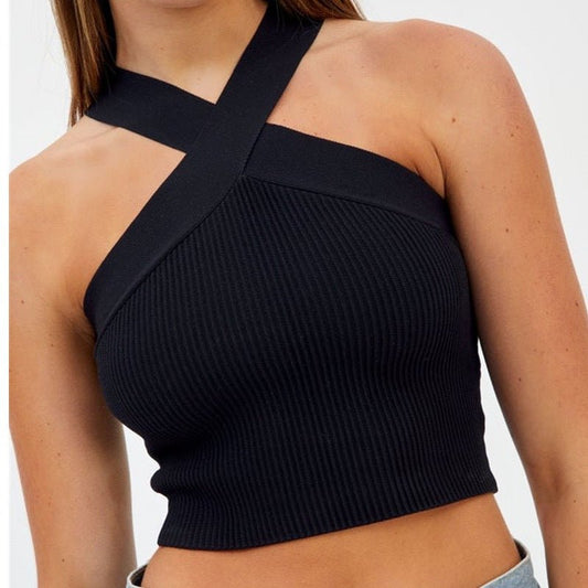 Women's Silhouette Stretch Halter Top