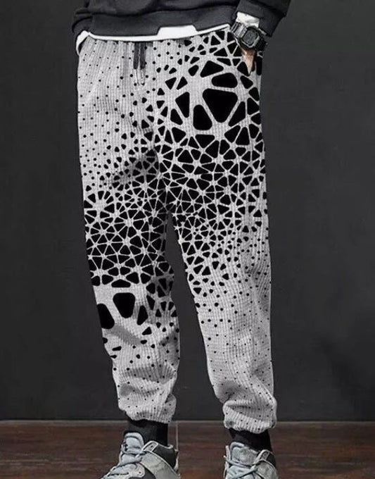 Vibrant Print Men's Sweatpants | Colourful Streetwear Joggers