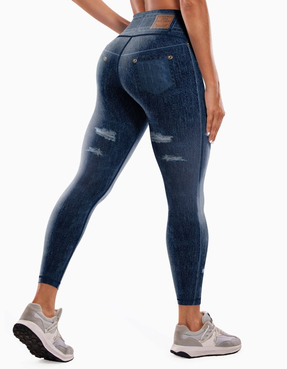 Denim Yoga Pants. Women's Comfortable Jeans