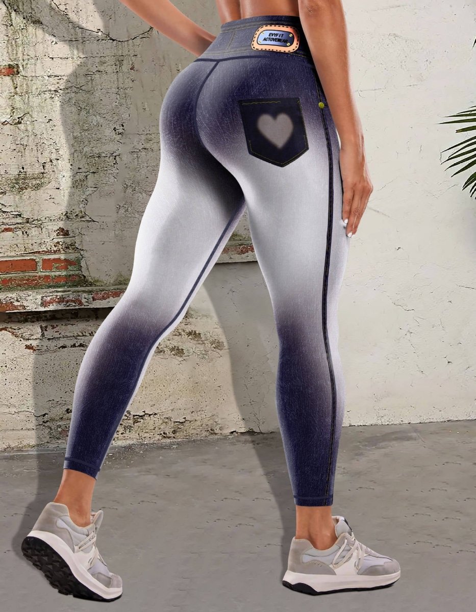 Denim Yoga Pants. Women's Comfortable Jeans